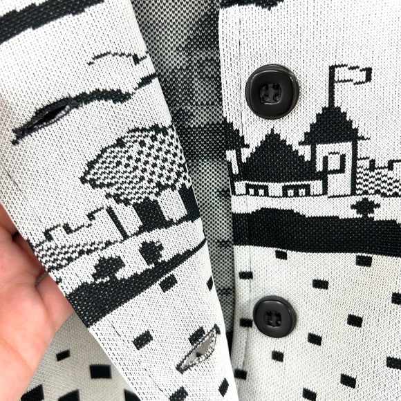 Patterned Bodin Knits Button Down - Picture 6 of 6